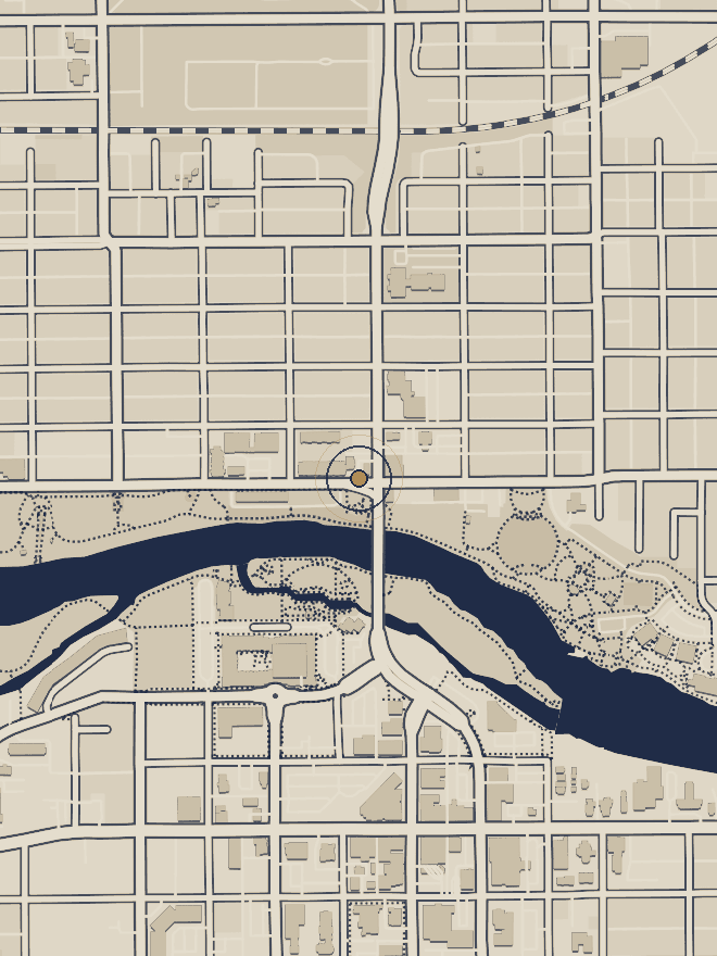 Location map — River Rock, 116 W Mishawaka Ave, Mishawaka